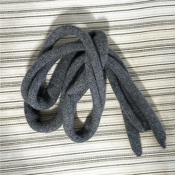 Calypso St. Barth Cashmere kaftan cardigan vest. Grey Mélange. Size L - Picture 11 of 16